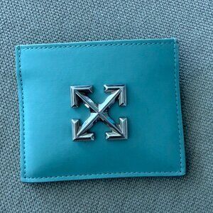 Off-White Logo-Plaque Leather Card Holder